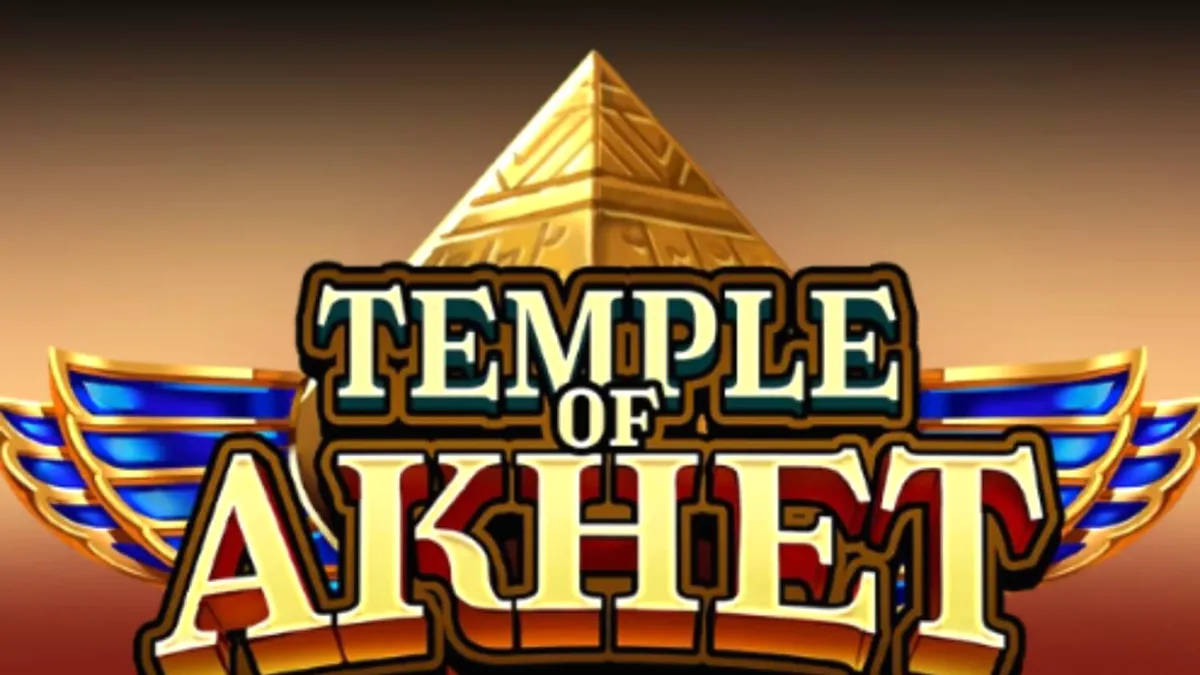 Tampilan visual slot Temple of Akhet dengan nuansa Mesir Kuno yang mistis